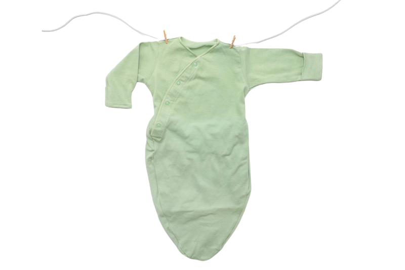 Organic Jersey Swaddle Bags Green Dream with Baker Dream with baker