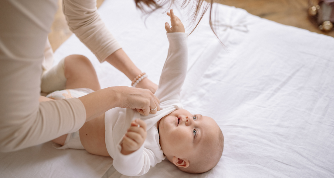 dressing baby for sleep