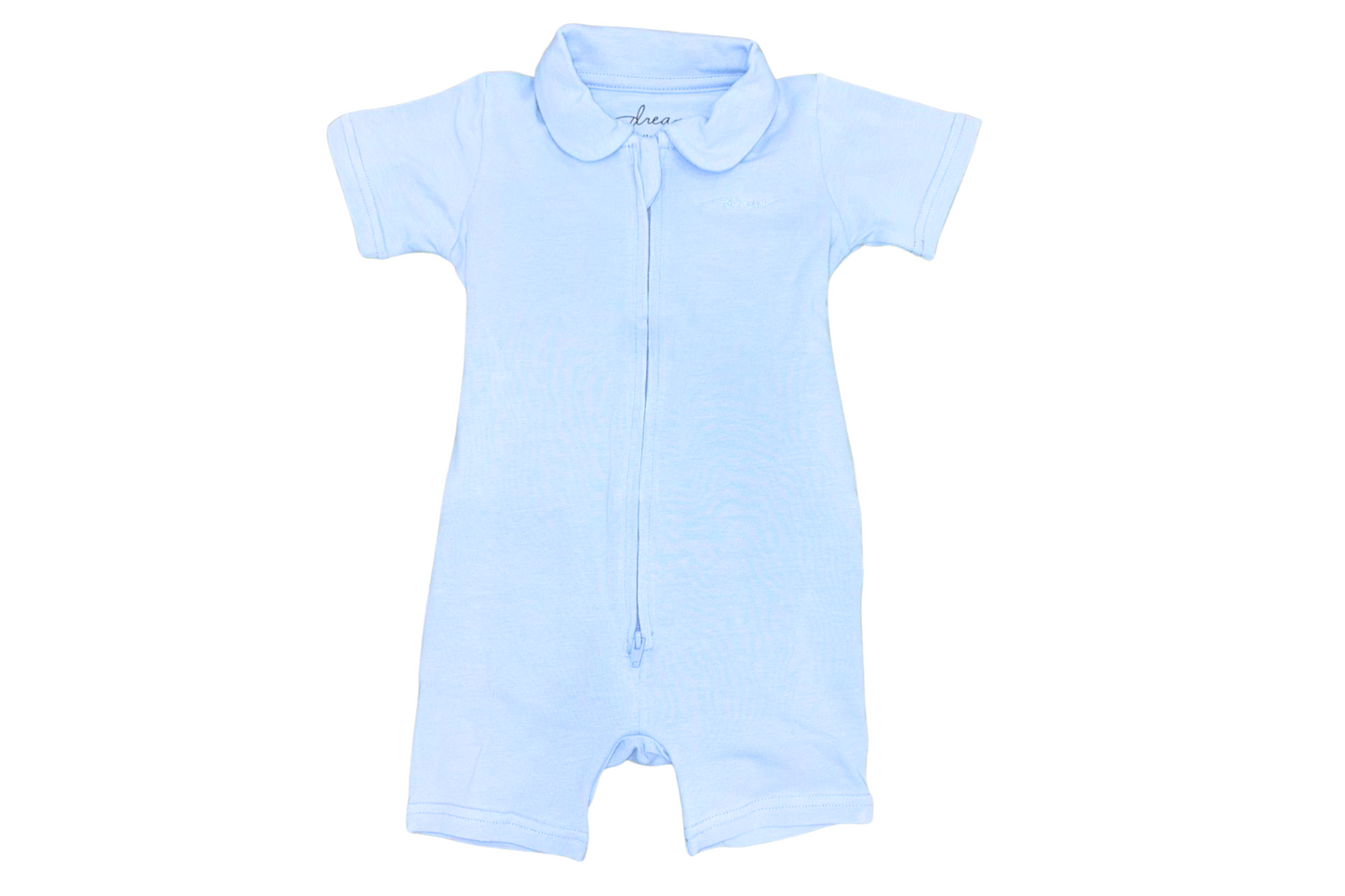 Short Sleeve Romper | Zip