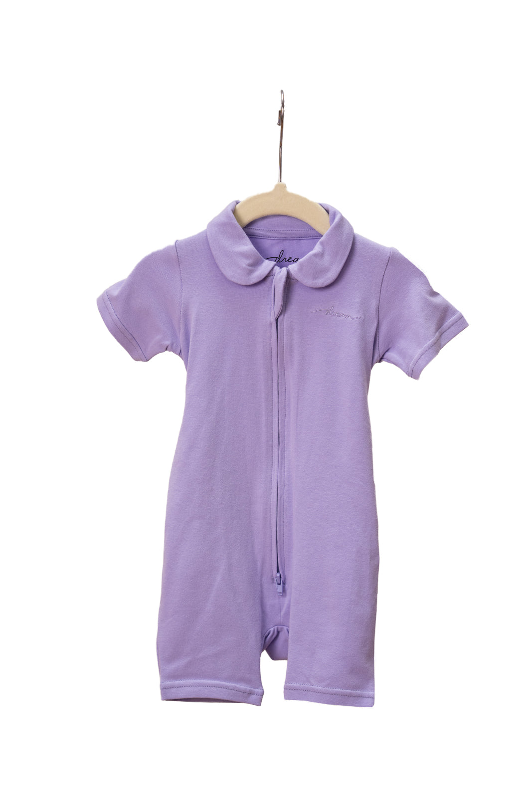 Short Sleeve Romper | Zip