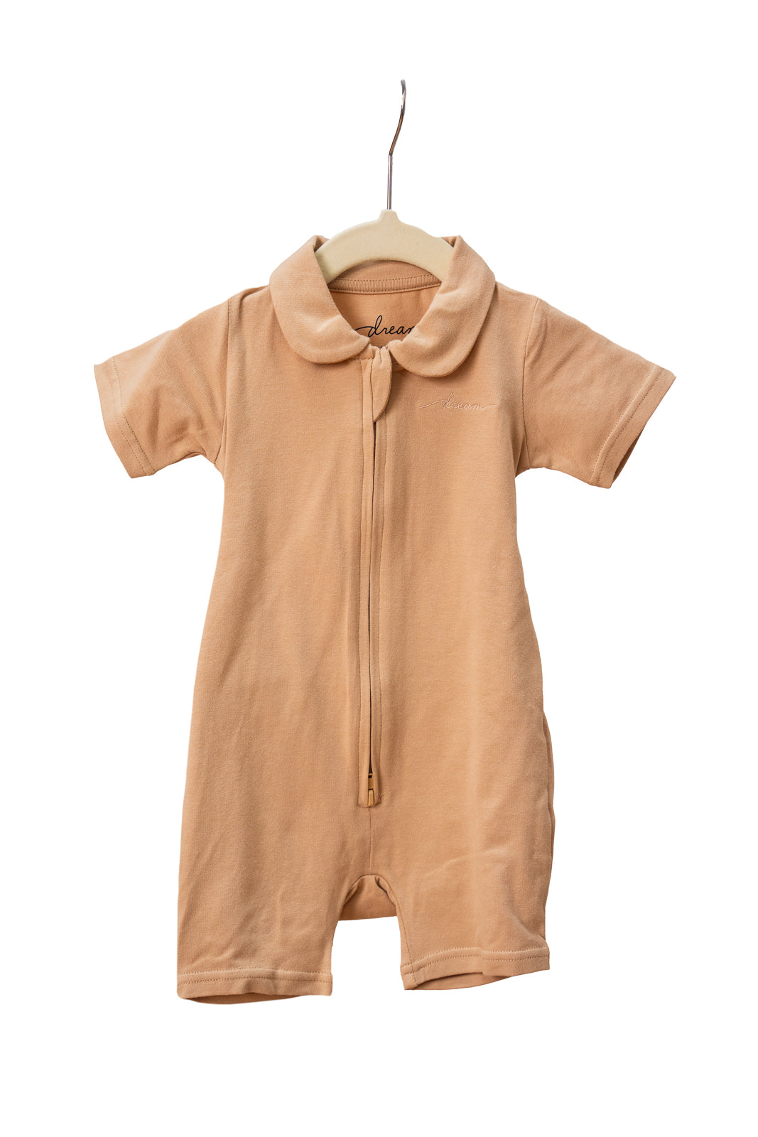 Short Sleeve Romper | Zip