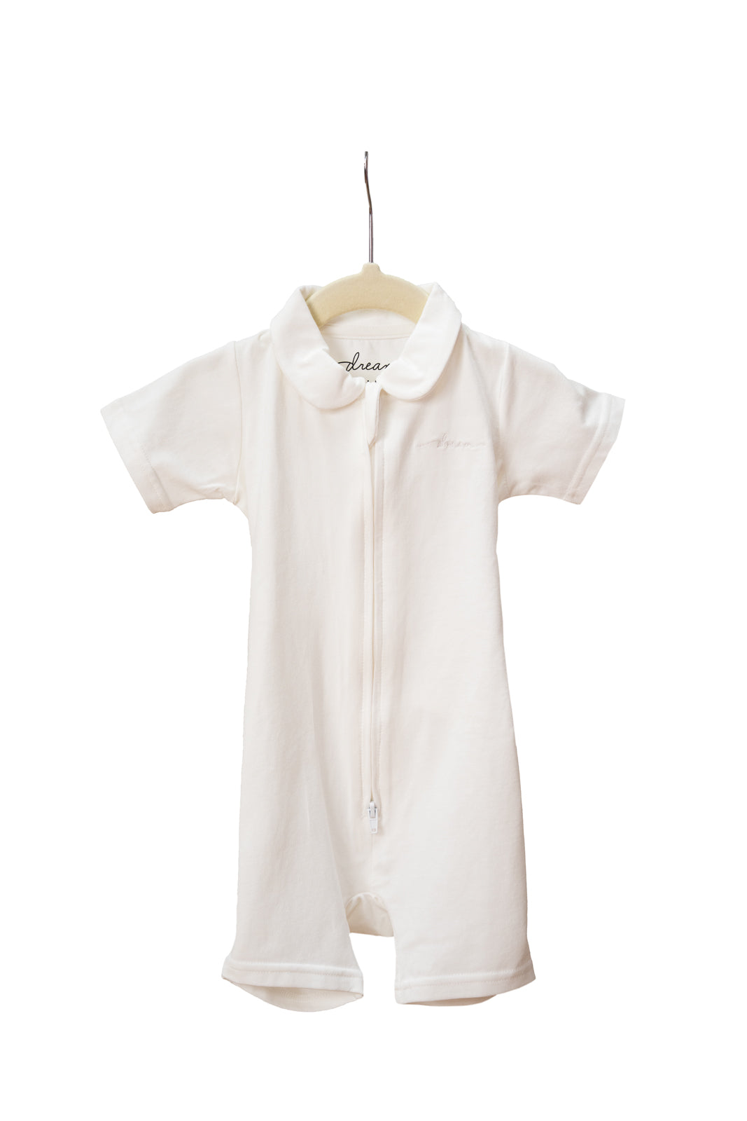 Short Sleeve Romper | Zip