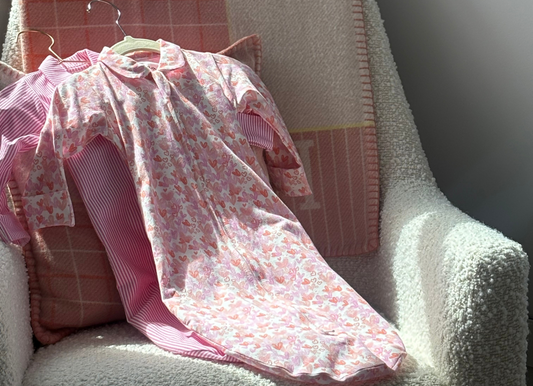 Breathable organic cotton baby clothing from Dream with Baker, perfect for keeping your little one cool and comfortable.