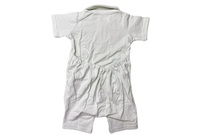 Short Sleeve Romper | Zip